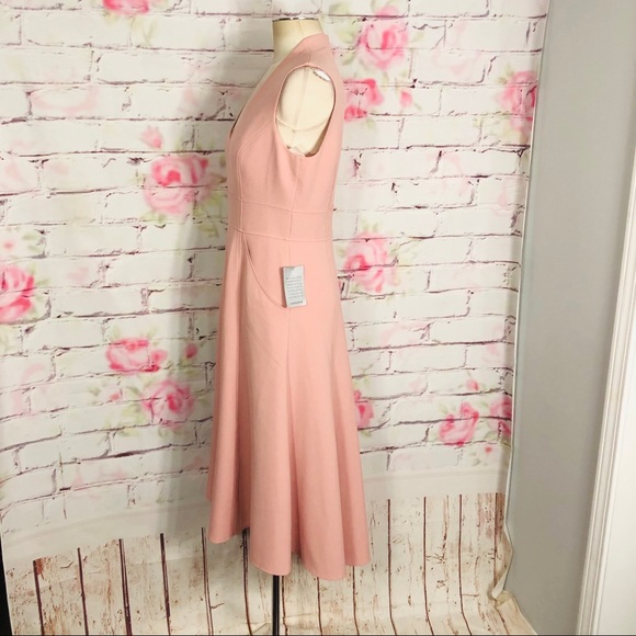 Eliza J sleeveless high low soft pink midi dress - Picture 10 of 16